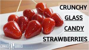 Candied fruit is made by soaking fresh fruit pieces in a sugar syrup, then heating the mixture until all the fruit's original water content is replaced with sugar. Tanghulu Recipe å†°ç³–è'«è˜† Candied Strawberries How To Make Tanghulu Without Corn Syrup Youtube