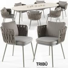 3d Model Tosca Table And Armchair Set Free Download Table And Chairs Armchair Sets Furniture Sets