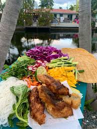 When i was young, my parents owned i realized i had to take matters into my own hands: Fresh Caught King Mackerel Fish Taco Board Thai Style Homemade Food