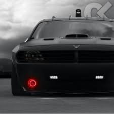 Red Halo Fog Lights And Led S On Challenger Dodge Challenger Super Cars Dream Cars