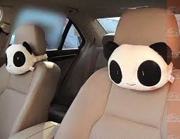 1pair X Lovely Cute Panda Plush Neck Cartoon Car Head And Body Support Pillow Seat Neck Pillow New Find Out More About The Great P Exercise Balls Panda