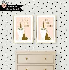 Poster Instant Download Digitale Datei Einhorn Deutsch Englisch Spruch Kinderzimmer Madchen Wandkunst Deko Geschenk Geburtstag Taufe Geburt Gallery Wall Poster Unicorn