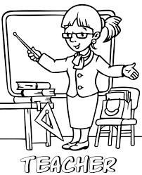 Lady teacher coloring page - Topcoloringpages.net