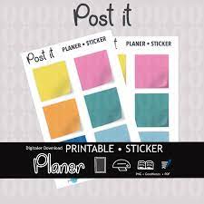 Www.etsy.com/shop/designsindigitalsticker kit featured //lavie prints(moonl. Post It Zettel Sticker Png Goodnotes Pdf