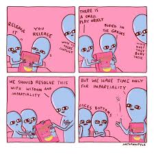 Strange Planet On Instagram B U R Y Aliens Funny Planet Comics Cute Comics