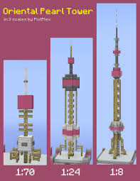 Read reviews and buy lego minecraft the sky tower 21173 building kit at target. Pixlplex On Twitter Oriental Pearl Tower Built In 3 Scales