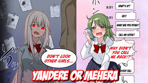 Yandere manga】I cheated on my Yandere girl friend with a Menhera  girl.【RomCom】 - YouTube