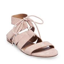 Steve Madden Womens August Flat Sandal Light Pink Lace Up Sandals Sandals Steve Madden Sandals