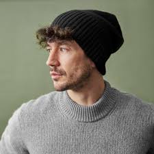 Kaleb Black Merino Kane Beanie