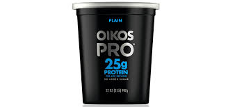 Plain Oikos Pro High Protein Yogurt Cultured Ultra Filtered Milk Quart