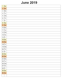 June 2019 Planner Printable Daily Weekly Templates Daily Planner Printable Daily Planner Template Daily Calendar Template