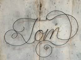 Prenom En Fil De Fer Personnalisable Bebe Enfant Tom Decoration Murale Chambre D Enfant Plaque De Porte Idee Cadeau Naissance Bapteme Decoration Murale Chambre Decoration Murale Fil De Fer