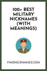 100 Best Military Nicknames With Meanings Find Nicknames Badass Nicknames Nicknames Meant To Be