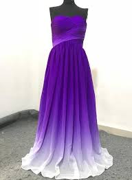 Beautiful Gradient Purple Sweetheart Bridesmaid Dress Beautiful Formal Dress 201 Sweetheart Bridesmaids Dresses Tea Length Formal Dresses Purple Wedding Dress