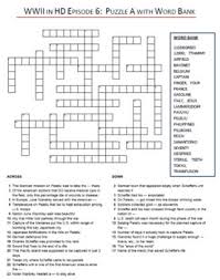 Then why not search our database by the letters you have already! Wwii In Hd Crossword Puzzle Bundle Entire Series Episodes 1 10 Tpt