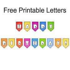 How do you organize a birthday party? Printable Happy Birthday Banner Free Printables