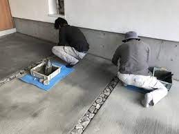 目地 チャート石敷き 造園計画 家 外構 玄関 エクステリア