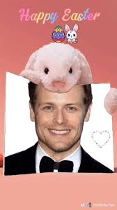Repost@the_vicarious_voyager and outlander_fan. , To Sassenachs everywhere  celebrating Easter Sunday! #samheughanfans #easterbunny #samheughan  #hotscot #jammf