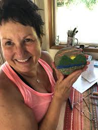 Celebrated birthday with friends at paint party