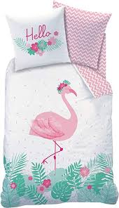 Affiliate Flamingo Bettwasche Set Hello Trendiger Flamingo Vogel Tropical Blumen Wende Motiv Rosa Turk Flamingo Bettwasche Bettwasche Set Bettwasche