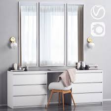 Check out our ikea chest of drawers selection for the very best in unique or custom, handmade pieces from our bedroom furniture shops. 3d Model Malm Dressing Table Cgtrader