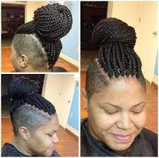 This is one of many short updos that works well with a variety of lengths, and it's also one of the easiest to do yourself. Pin On Mohawks W Braids
