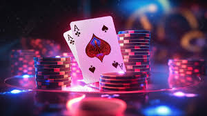 3d Rendering: Vibrant Casino Chips And Playing Cards With Neon Lighting In  Background, Casino Poker, Casino, Card Image And Picture For Free Download  - Lovepik