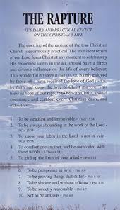 Many people are surprised to learn that rapture is not a biblical term, but it is true. The Rapture D Spurbeck 3647 Bible Truth Publishers
