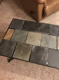 With the natural slate tiling and the gunmetal color finish, you can bring back the memories of backyards and barbecues of youth. Signature Design By Ashley Antigo Slate Tile Raised Coffee Table Big Lots