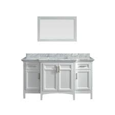 60 in bathroom vanity with top. Home Decorators Collection Sassy 60 In Vanity In White With Marble Vanity Top In Carrara White Bf90225 The Home Depot Marble Vanity Tops Wooden Bathroom Vanity Single Sink Vanity