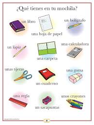 School Supplies In Spanish Spanish Vocabulary School Supplies In Spanish Learning Italian Learn French