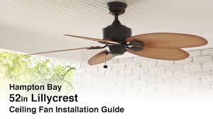 I did come accross a comment that said that it worked internally at the remote box in ceiling. How To Install The 52in Lillycrest Ceiling Fan From Hampton Bay Youtube