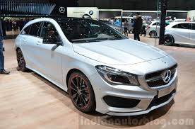 Mercedes Cla Shooting Brake With Accessories Geneva Live Geneva Motor Show Shooting Brake Mercedes