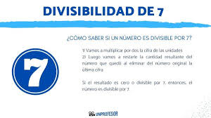 Divisibilidad de 7 - con ejemplos y ejercicios resueltos!