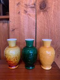 3 Vintage Avon Vases Very Nice Shape