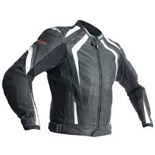 r 18 ce leather jacket 2069 black white xs uk 38 eu48