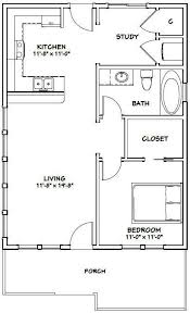 This home forces guests to walk right past the bedroom to enter the house. 24x32 House 1 Bedroom 1 Bath Pdf Floor Plan 768 Sq Ft Model 1 Small Floor Plans Small House Floor Plans One Bedroom House