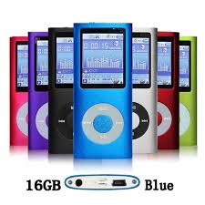 Feature G G Martinsen 16 Gb Blue Portable Mp3 Mp4 Player With Multi Lingual Os Multi Functional Mp3 Player Mp4 Player With Mini Usb Port Voice Recorder M
