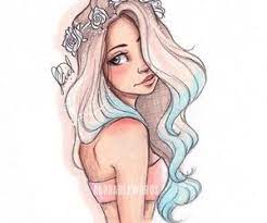 On the one hand, it is believed that a single picture can speak a thousand words and induce many thoughts. Cute Drawings Of Girls Google Search Mermaid Art Hipster Drawings Mermaid Hair