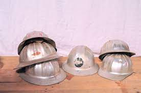 Excited To Share The Latest Addition To My Etsy Shop Vintage Metal Aluminum Hard Hat Construction Hats Collection Set 1940s 50s Mid Century Https Etsy Me 2s