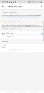 Can T Select Google Keep In Google Assistant Notes And Lists Settings Google Assistant Community