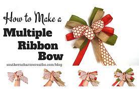 Save Those Ribbon Scraps And Make These Easy Multiple Ribbon Bows Christmas Tree Bows Bows Diy Ribbon Diy Wreath Bow