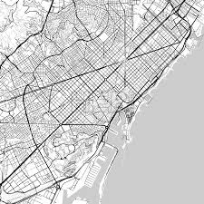 Printable barcelona metro map 2020 click on the links below to open and download printable barcelona metro maps, which you can saved to your pc, tablet or smartphone. Barcelona Spain Downtown Map Light Hebstreits Maps And Sketches Barcelona Map Vector Map