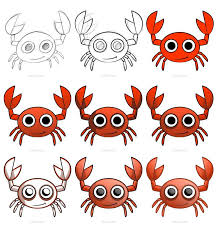 Many sea lovers know how to draw crab. Draw This Adorable Cartoon Crab Using A Simple Tutorial Easy Cartoon Drawings Simple Cartoon Fish Drawings