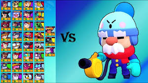 Showdown and duo showdown are grouped into one ranking. Gale 1 Vs 1 Against Every Brawler In Brawl Stars 1 Vs 1 Base Interactions Youtube