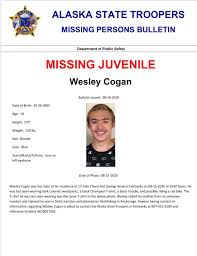 UPDATE 8/17/20: Wesley has been located safe. Fairbanks & vicinity