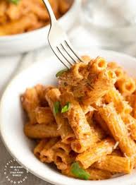 Rigatoni With Sun Dried Tomatoes Basil Mascarpone Sauce Happily Unprocessed Recipe Mascarpone Sauce Sun Dried Tomato Rigatoni