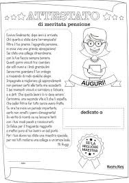 Attestato Pensione Da Colorare Pensionamento Feste Di Pensionamento Le Idee Della Scuola