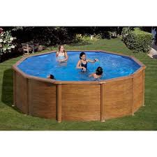 Summer Fun Stahlwand Pool Set Holz Dekor Rhodos Aufstellb Rund O 460 X 120cm Kaufen Bei Obi In 2020 Pool Swimming Pool Schwimmbecken