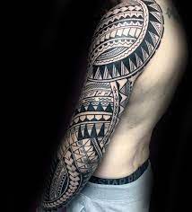 These tattoos are worn for many different reasons. 40 Polynesian Sleeve Tattoo Designs For Men Tribal Ink Ideas Tribal Tattoos Sleeve Tattoos Polynesian Tattoo